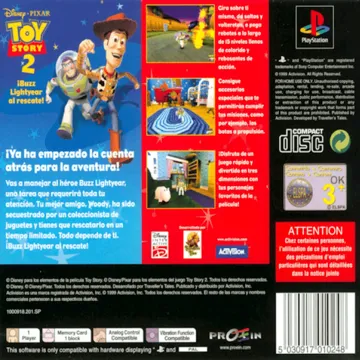 Disney-Pixar Toy Story 2 - Buzz Lightyear al Rescate! (ES) box cover back